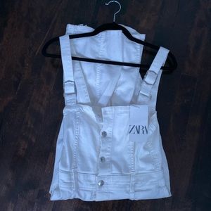 White Zara denim dress!!
